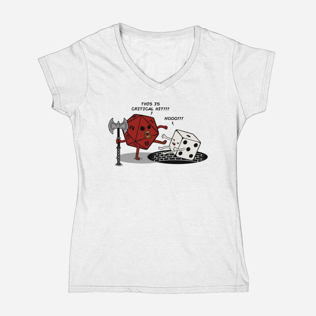 This Is Critical-Womens-V-Neck-Tee-Melonseta