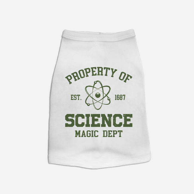 Property Of Science-Dog-Basic-Pet Tank-Melonseta