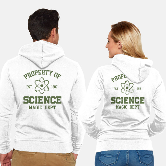 Property Of Science-Unisex-Zip-Up-Sweatshirt-Melonseta