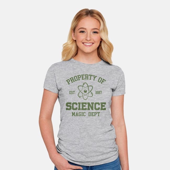 Property Of Science-Womens-Fitted-Tee-Melonseta