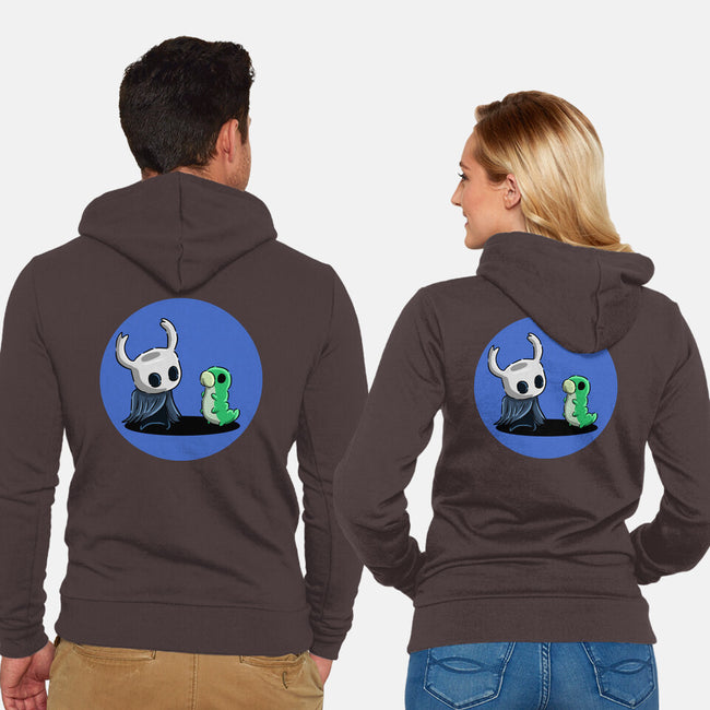 My Worm Friend-Unisex-Zip-Up-Sweatshirt-nickzzarto