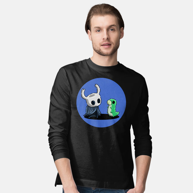 My Worm Friend-Mens-Long Sleeved-Tee-nickzzarto