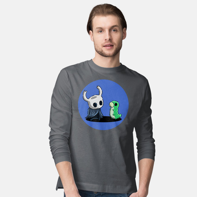 My Worm Friend-Mens-Long Sleeved-Tee-nickzzarto