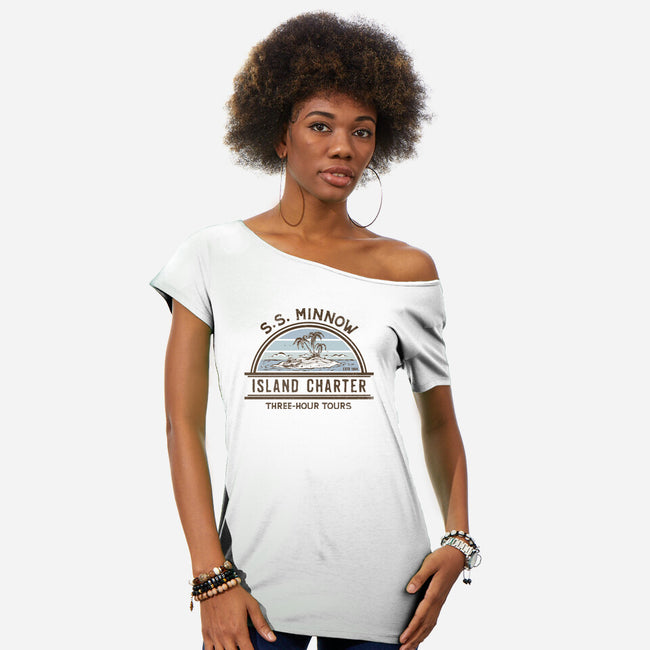 Three-Hour Tours-Womens-Off Shoulder-Tee-kg07