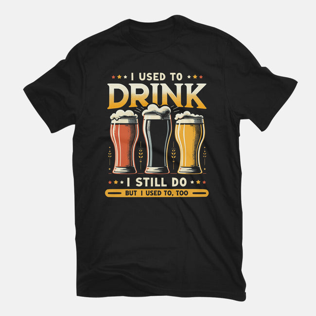 I Used To Drink-Womens-Basic-Tee-BridgeWalker