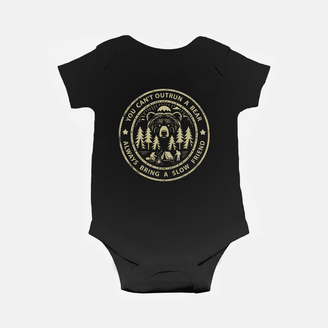 You Can't Outrun A Bear-Baby-Basic-Onesie-BridgeWalker