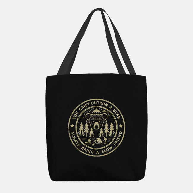 You Can't Outrun A Bear-None-Basic Tote-Bag-BridgeWalker