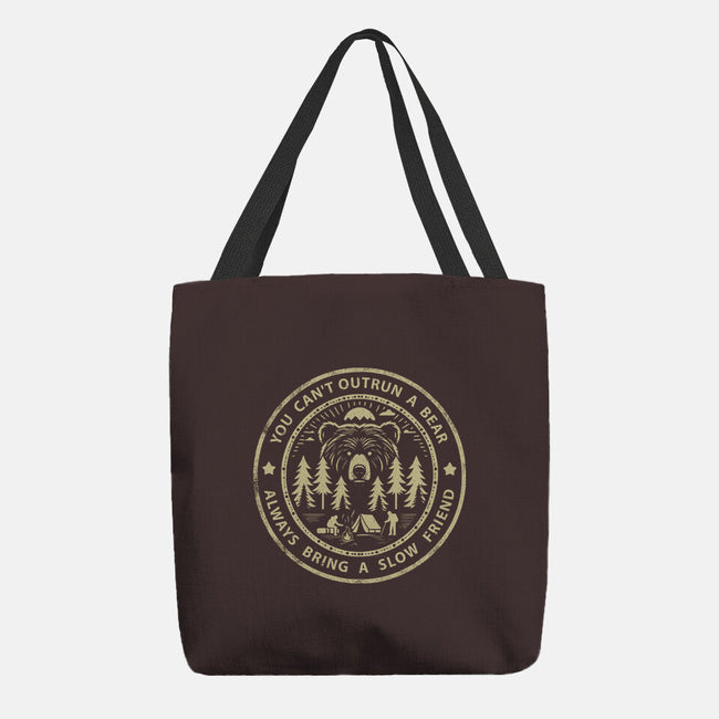 You Can't Outrun A Bear-None-Basic Tote-Bag-BridgeWalker