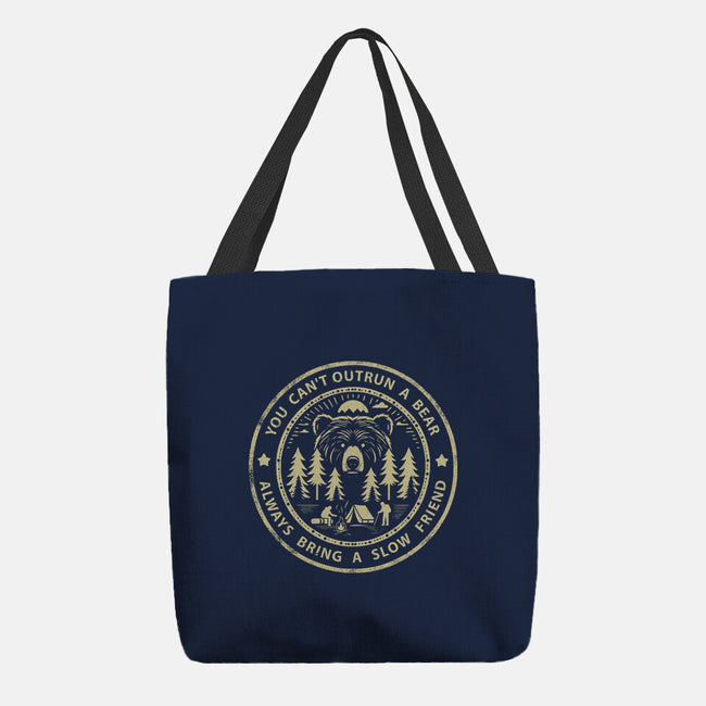 You Can't Outrun A Bear-None-Basic Tote-Bag-BridgeWalker