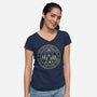 You Can't Outrun A Bear-Womens-V-Neck-Tee-BridgeWalker