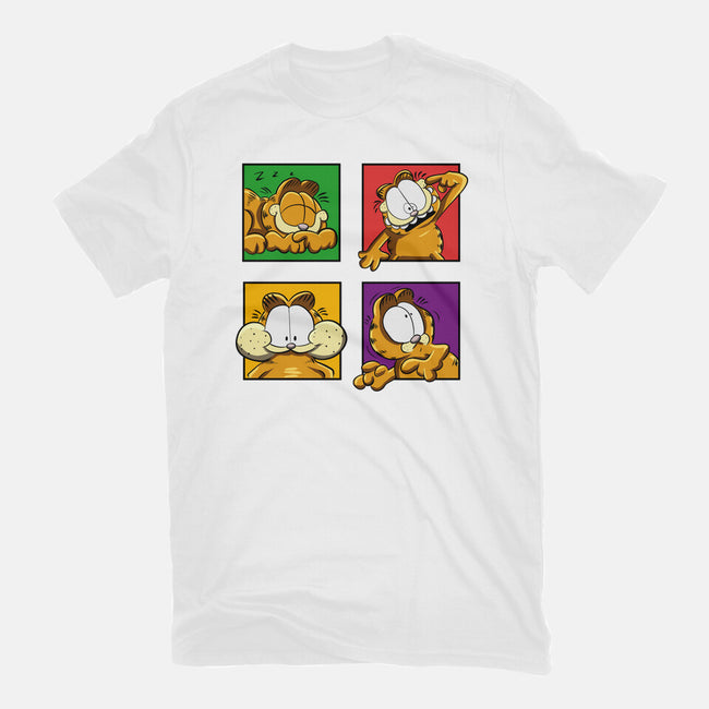 Orange Cat Emotions-Mens-Heavyweight-Tee-nickzzarto