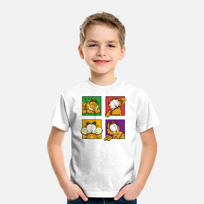 Orange Cat Emotions-Youth-Basic-Tee-nickzzarto