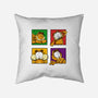 Orange Cat Emotions-None-Removable Cover-Throw Pillow-nickzzarto