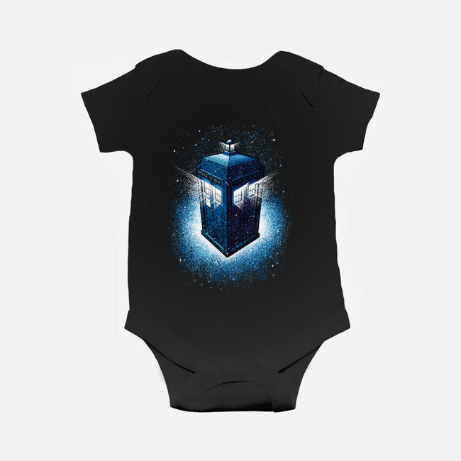 Tardis Splash-Baby-Basic-Onesie-Tronyx79