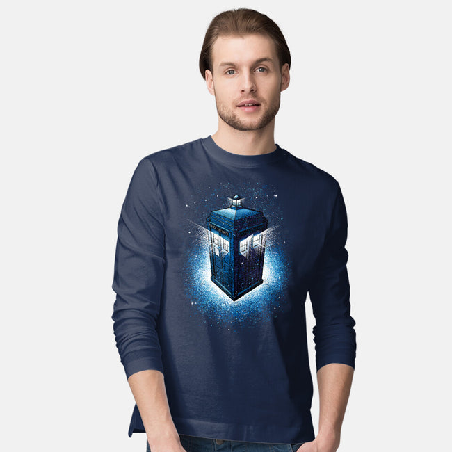 Tardis Splash-Mens-Long Sleeved-Tee-Tronyx79