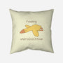 Unproducktive-None-Removable Cover-Throw Pillow-Claudia