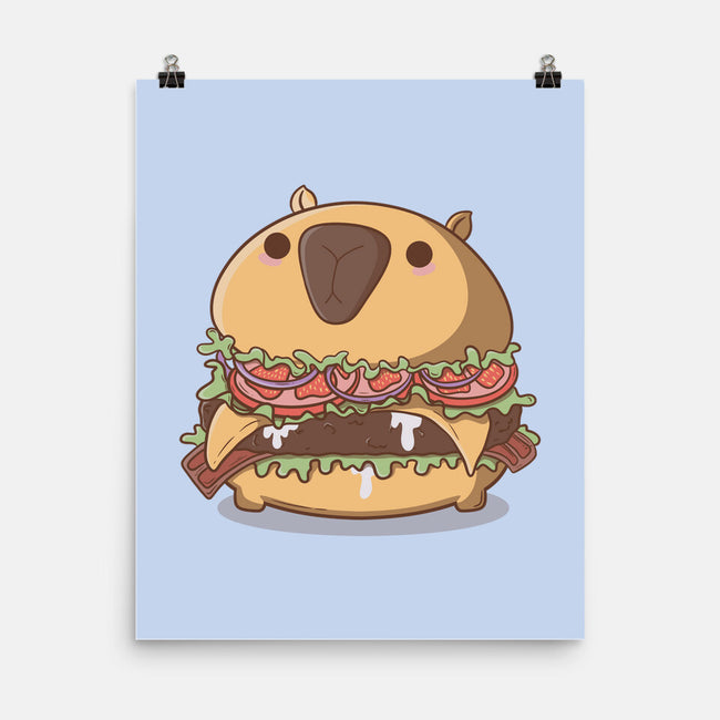 Capyburger-None-Matte-Poster-Claudia