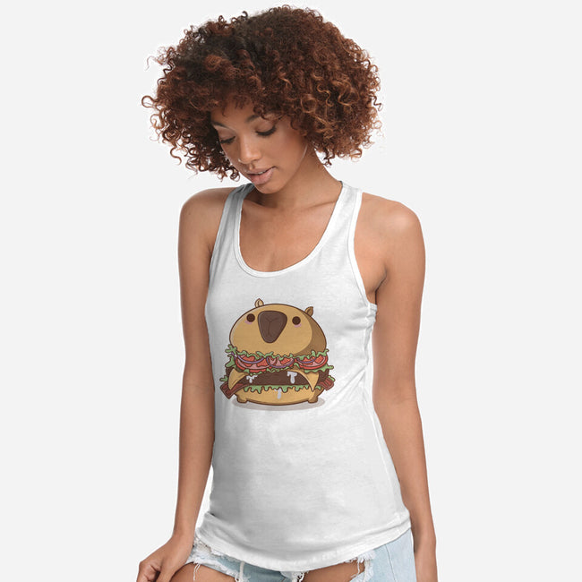 Capyburger-Womens-Racerback-Tank-Claudia