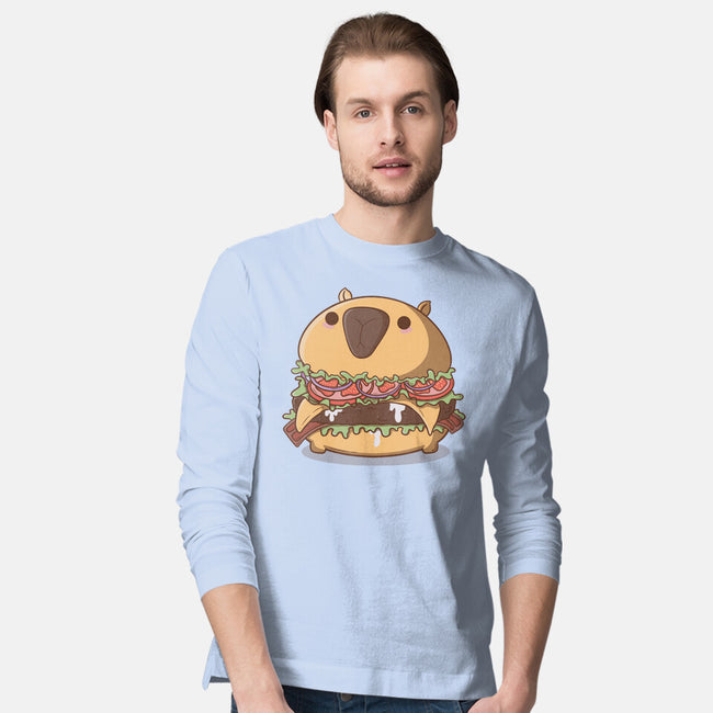 Capyburger-Mens-Long Sleeved-Tee-Claudia