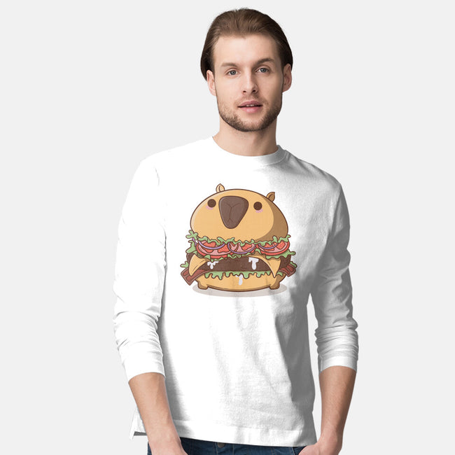 Capyburger-Mens-Long Sleeved-Tee-Claudia