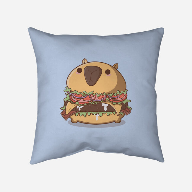 Capyburger-None-Removable Cover-Throw Pillow-Claudia