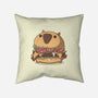 Capyburger-None-Removable Cover-Throw Pillow-Claudia