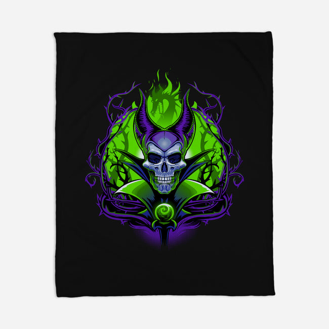 The Witch Skull-None-Fleece-Blanket-daobiwan