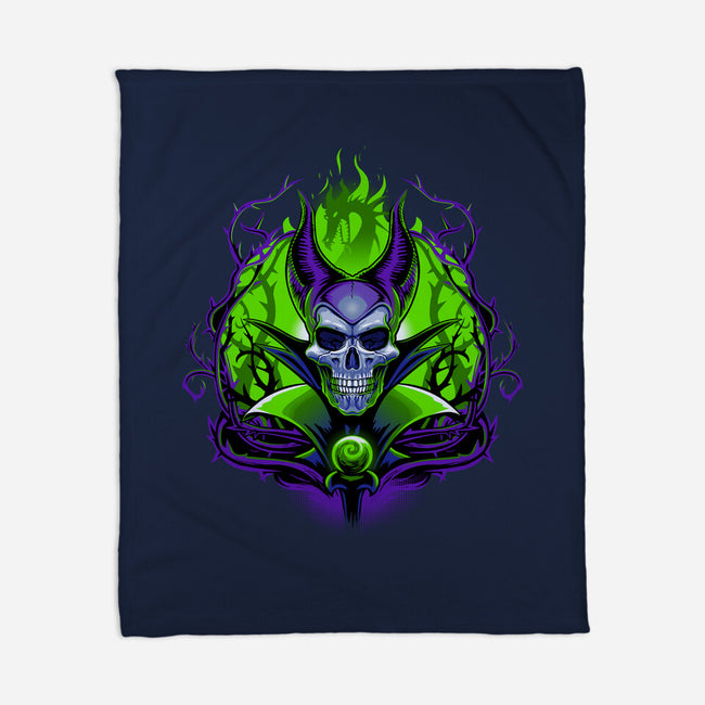 The Witch Skull-None-Fleece-Blanket-daobiwan