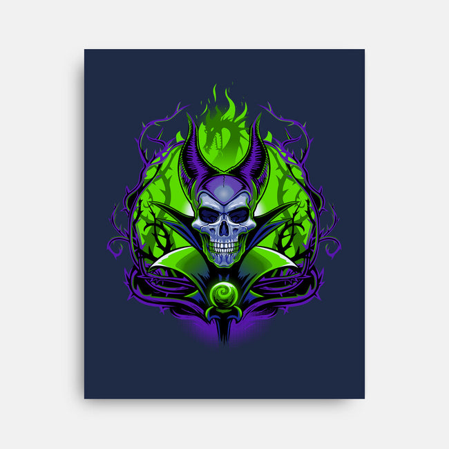 The Witch Skull-None-Stretched-Canvas-daobiwan