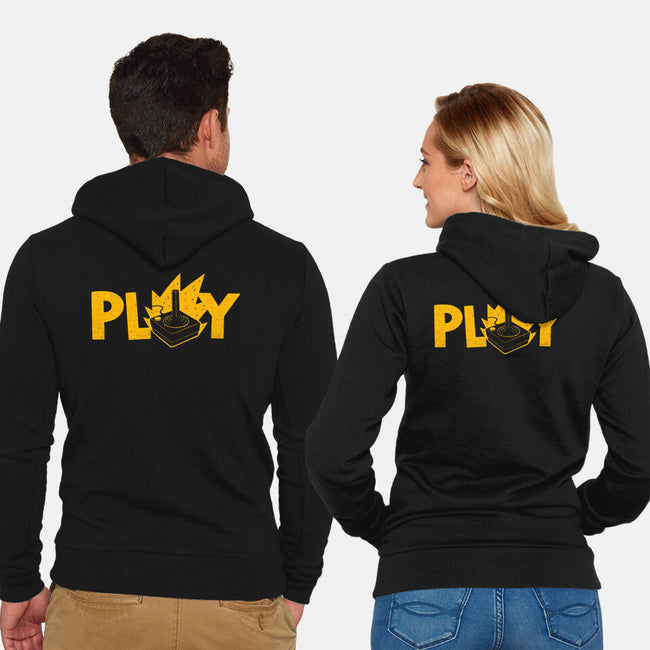 Flaming JoyStick-Unisex-Zip-Up-Sweatshirt-Getsousa!