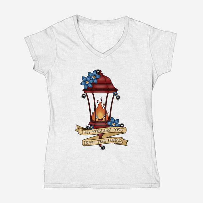 Eternal Traveling Companion-Womens-V-Neck-Tee-Alexhefe