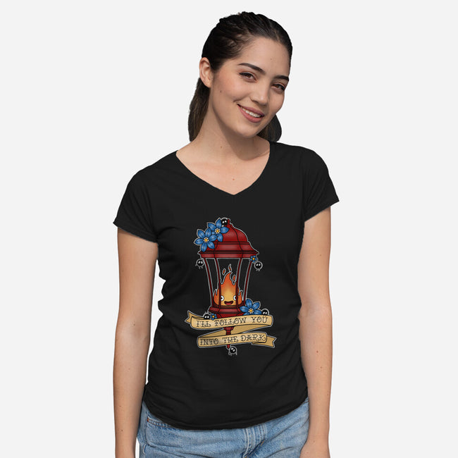 Eternal Traveling Companion-Womens-V-Neck-Tee-Alexhefe