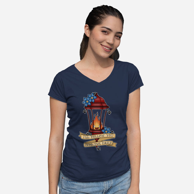 Eternal Traveling Companion-Womens-V-Neck-Tee-Alexhefe