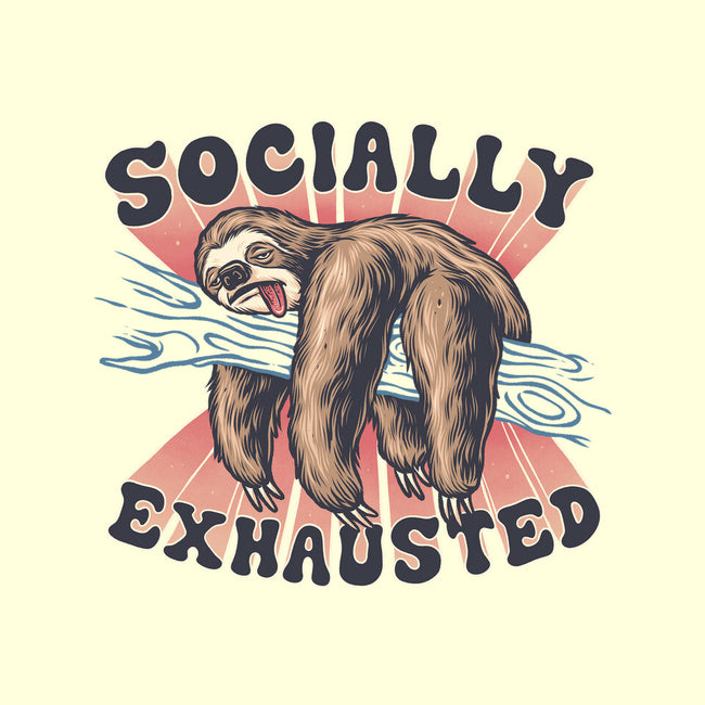 Socially Exhausted-None-Basic Tote-Bag-momma_gorilla