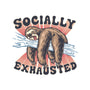 Socially Exhausted-None-Polyester-Shower Curtain-momma_gorilla