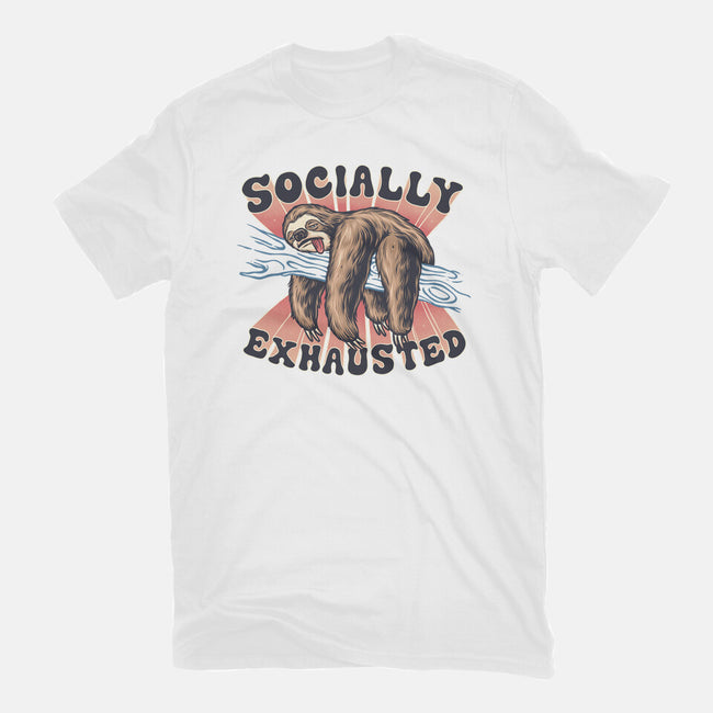 Socially Exhausted-Womens-Basic-Tee-momma_gorilla