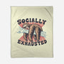 Socially Exhausted-None-Fleece-Blanket-momma_gorilla