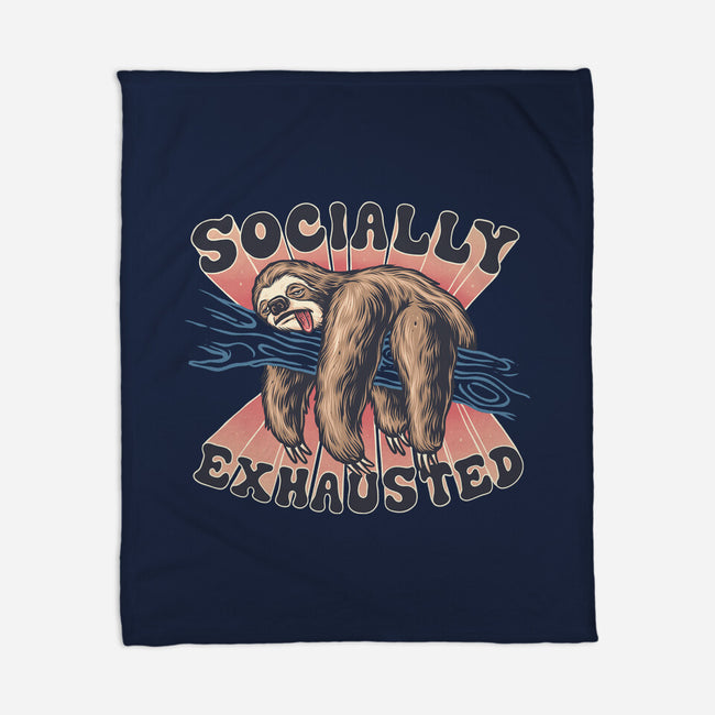 Socially Exhausted-None-Fleece-Blanket-momma_gorilla