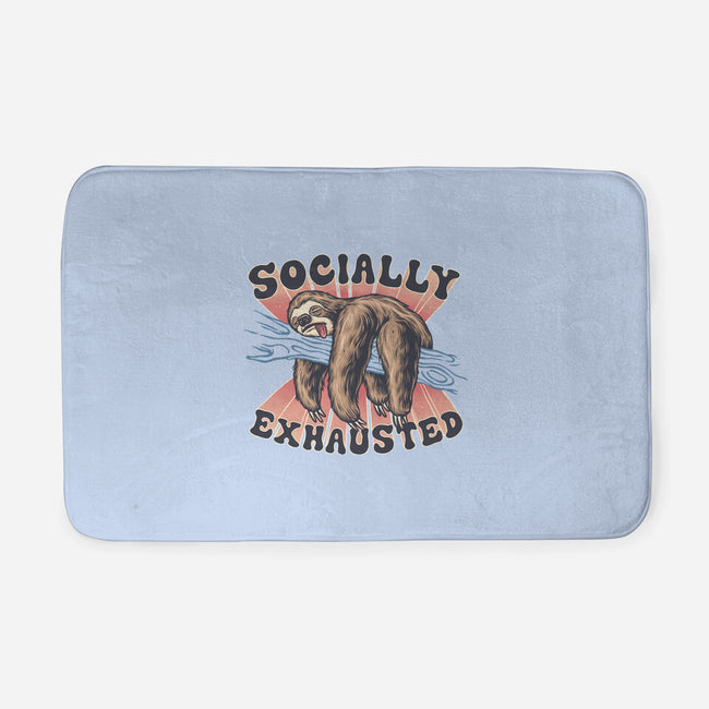 Socially Exhausted-None-Memory Foam-Bath Mat-momma_gorilla