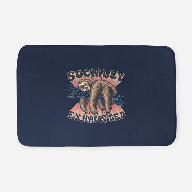 Socially Exhausted-None-Memory Foam-Bath Mat-momma_gorilla