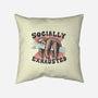 Socially Exhausted-None-Removable Cover-Throw Pillow-momma_gorilla