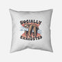 Socially Exhausted-None-Removable Cover-Throw Pillow-momma_gorilla