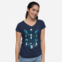 Magic DreamCatcher-Womens-V-Neck-Tee-Vallina84