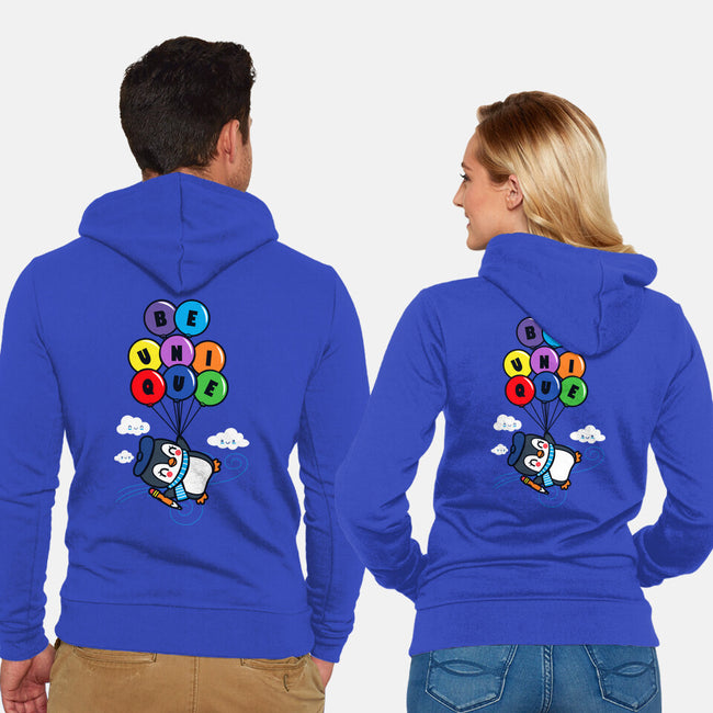 Unique Penguin-Unisex-Zip-Up-Sweatshirt-Boggs Nicolas