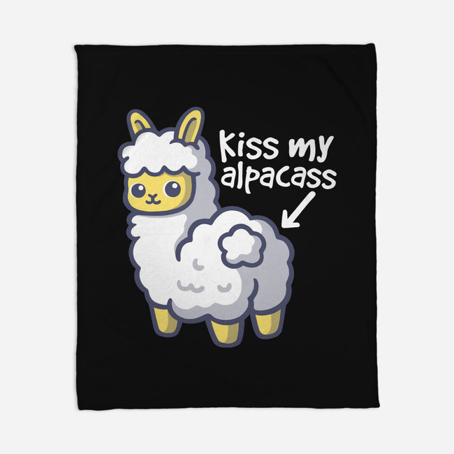 Kiss My Alpacass-None-Fleece-Blanket-NemiMakeit