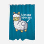 Kiss My Alpacass-None-Polyester-Shower Curtain-NemiMakeit