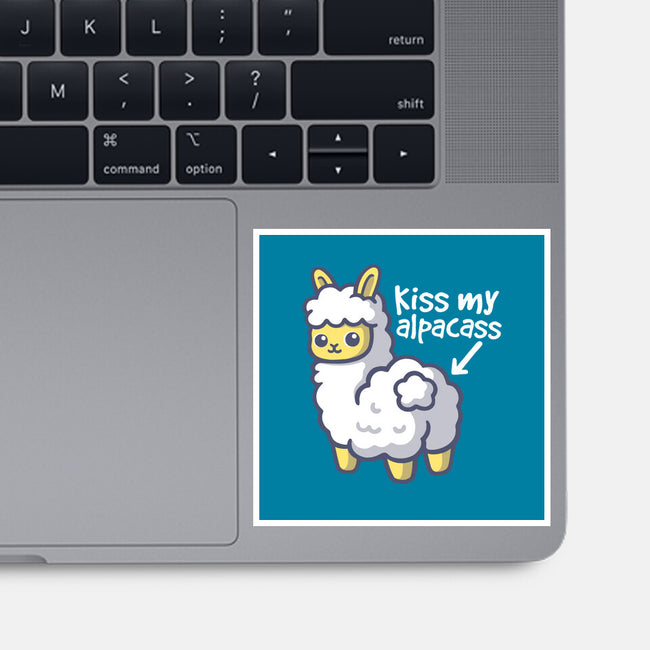 Kiss My Alpacass-None-Glossy-Sticker-NemiMakeit