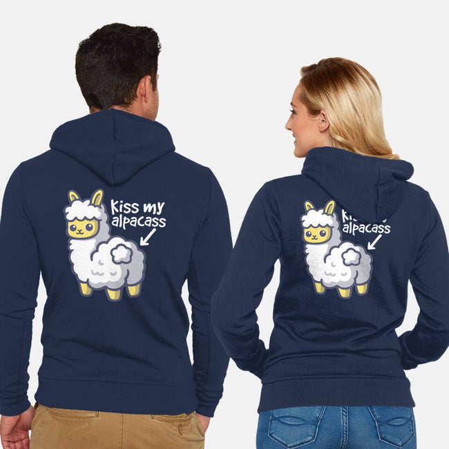 Kiss My Alpacass-Unisex-Zip-Up-Sweatshirt-NemiMakeit