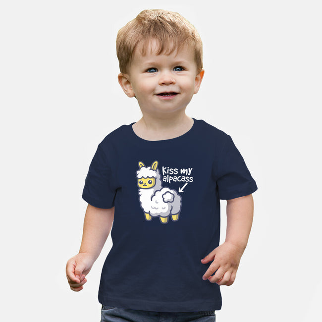 Kiss My Alpacass-Baby-Basic-Tee-NemiMakeit