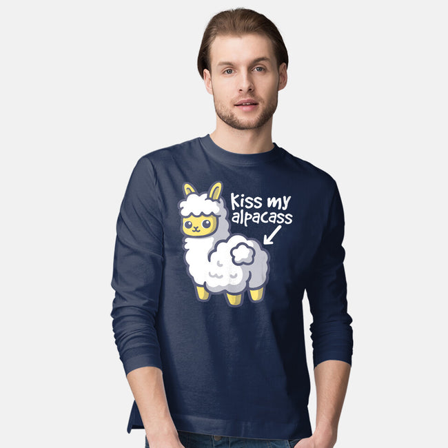 Kiss My Alpacass-Mens-Long Sleeved-Tee-NemiMakeit